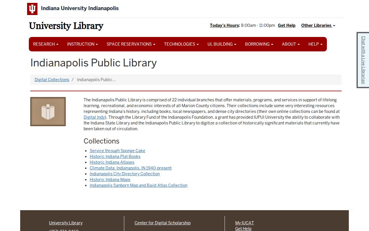 Marion County city directory IU and IndyPL partner collections