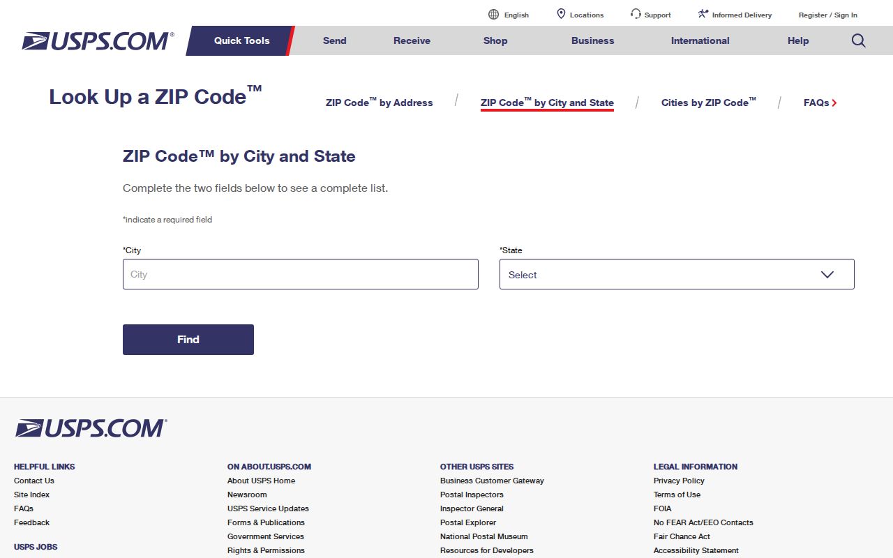 Marion County ZIP code directory USPS lookup